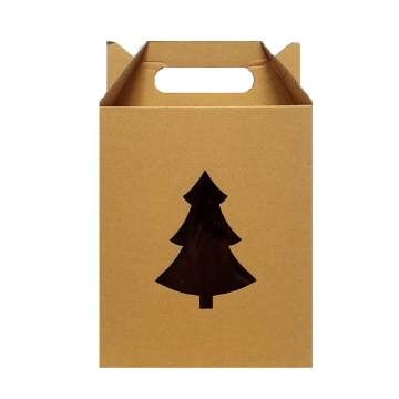 Pudełko z okienkiem choinka...
