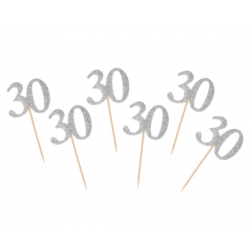 Toppery brokatowe srebrne...