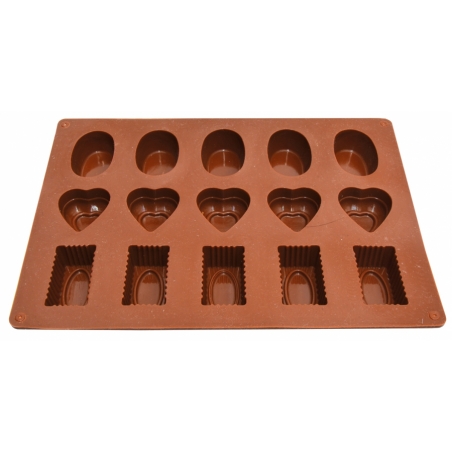 Silikonowa forma do czekoladek pralinek 3 wzory