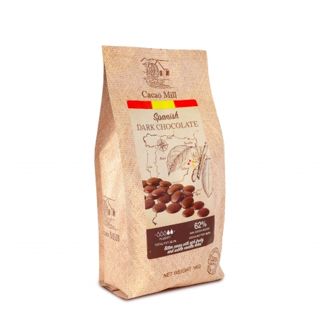 Czekolada ciemna 62% w pastylkach Natra Cacao 1 kg