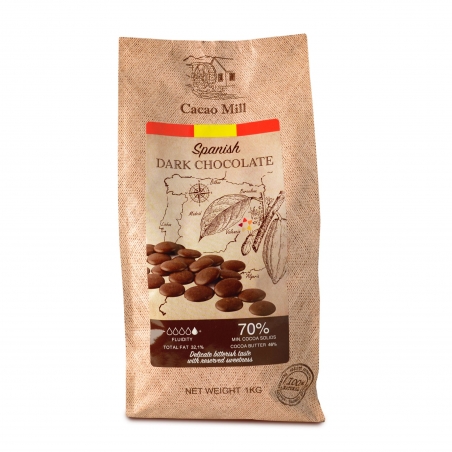 Czekolada ciemna 70% w pastylkach Natra Cacao 1 kg