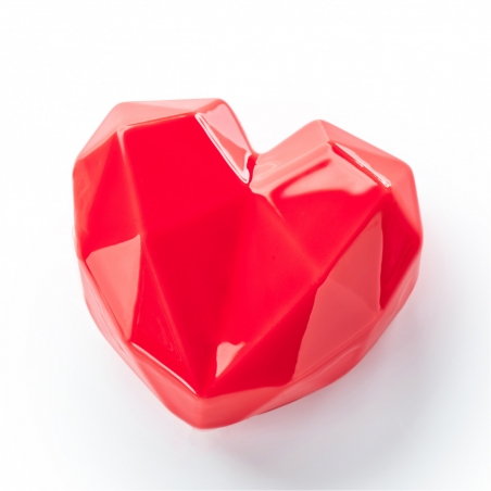 Forma silikonowa monoporcje mini serca geometryczne Dinara Kasko