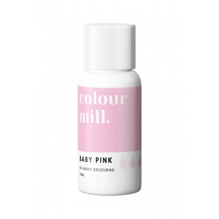 Barwnik spożywczy olejowy Colour Mill-różowy Baby Pink 20 ml