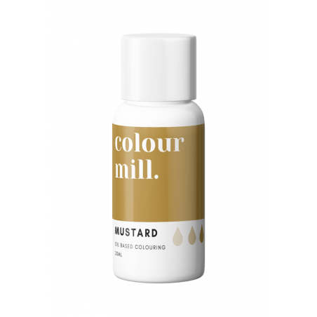 Barwnik spożywczy olejowy Colour Mill - brązowy Mustard 20 ml