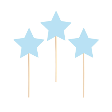 Toppery na tort gwiazdki...