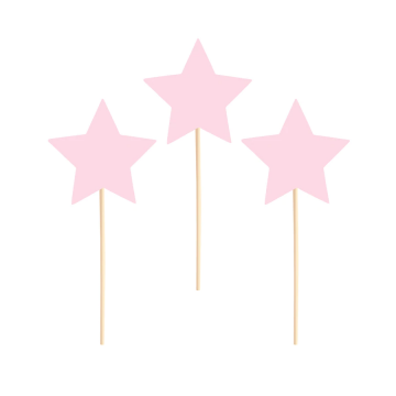 Toppery na tort gwiazdki...