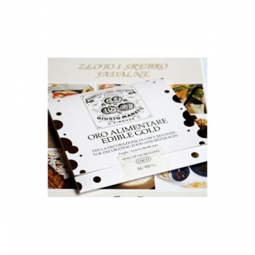 Złoto jadalne 5 arkuszy 86...