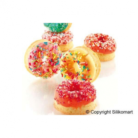 Silikomart forma silikonowa Mini donuts, śr. 45/15 mm wys. 18 mm