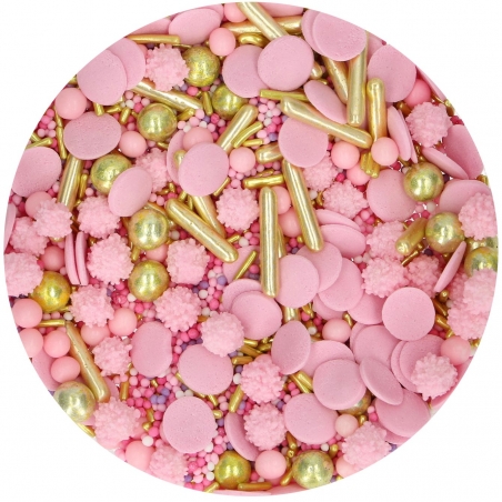 Posypka różowa Glamour mix 65 g Fun Cakes