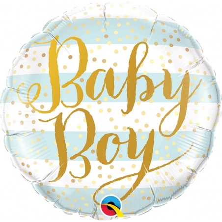 Balon foliowy Baby Boy błękitny, 1 szt.