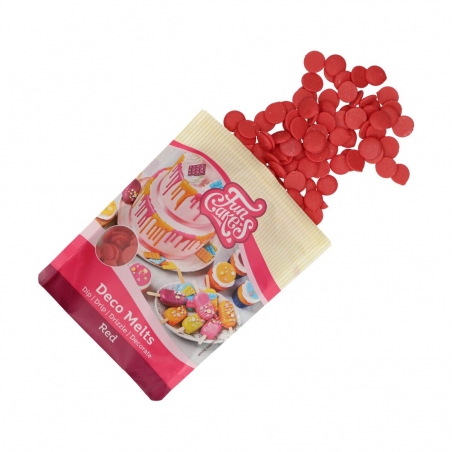 Candy melts polewa do cake popsów pastylki czerwona 250 g, FunCakes