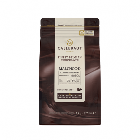 Czekolada ciemna 53,9% z maltitolem Malchoc-D bez dodatku cukru Callebaut 1 kg