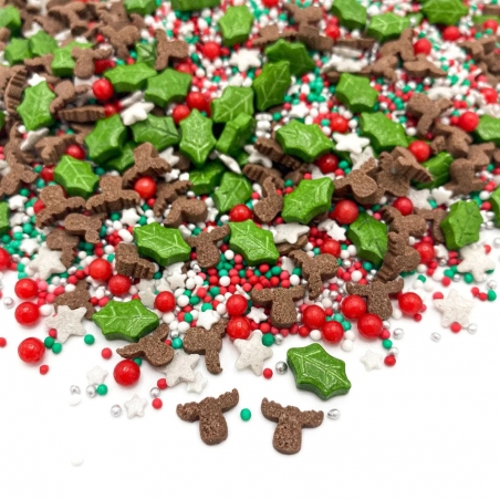 Happy Sprinkles posypka świąteczna mix renifery Red Nose