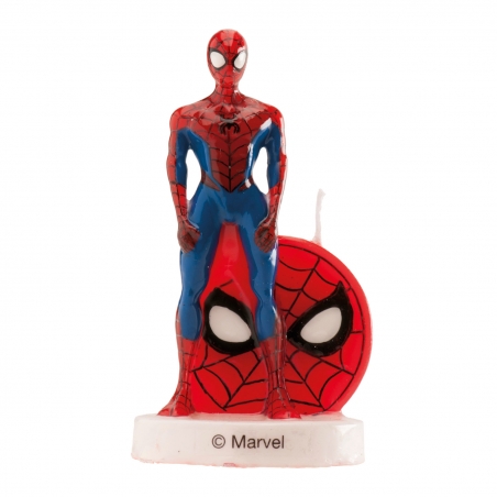 Świeczka na tort Spiderman 3D