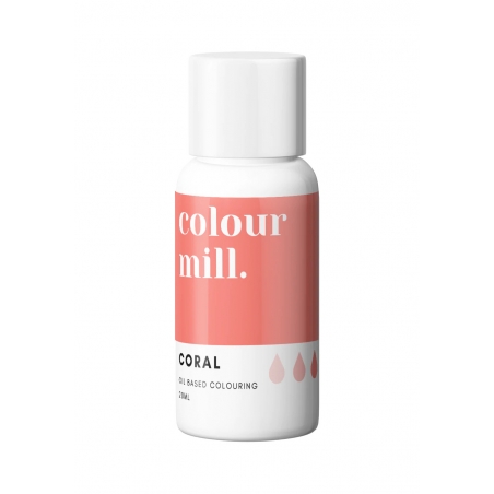 Barwnik spożywczy olejowy Colour Mill odcień czerwony, Coral 20 ml