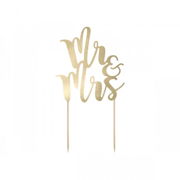 Topper Mr & Mrs złoty