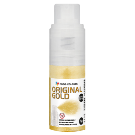 Barwnik spożywczy złoty Original Gold, puder suchy spray - Food Colours 5 g