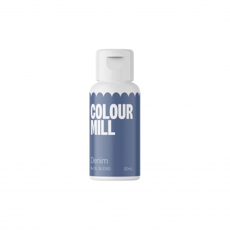 Barwnik spożywczy olejowy niebieski Denim 20ml, Colour Mill