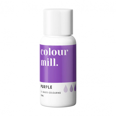 Barwnik spożywczy olejowy fioletowy - Purple 20 ml, Colour Mill