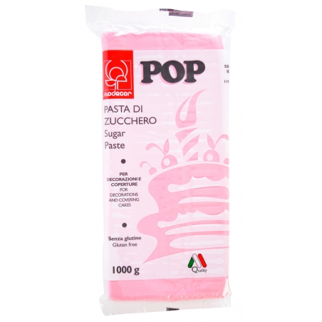 Masa cukrowa lukier plastyczny różowy Modecor, POP 1kg