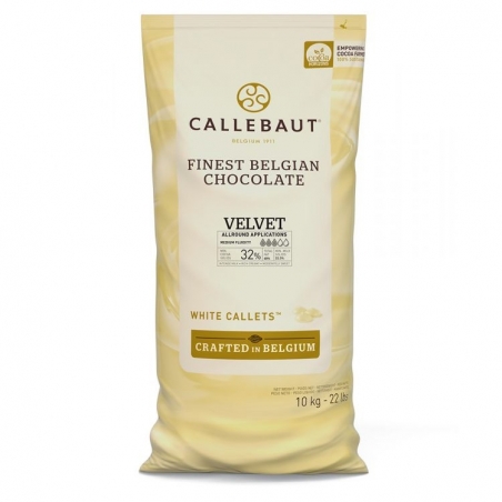 Czekolada Callebaut biała Velvet w pastylkach 10 kg