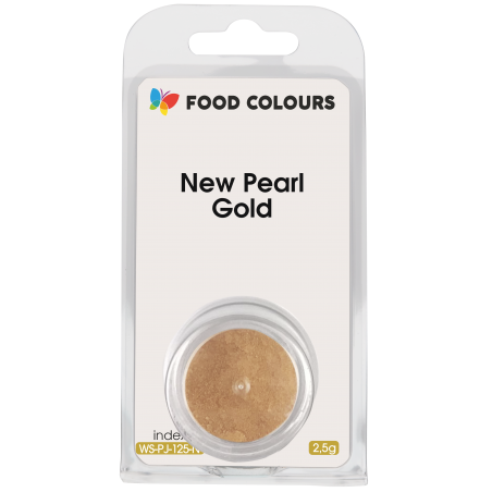 Barwnik spożywczy perłowe złoto New Pearl Gold w proszku 2,5 g Food Colours