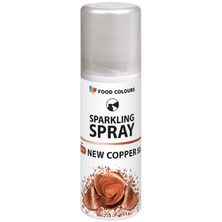 Barwnik spożywczy miedziany Sparkling New Copper 50 ml spray, Food Colours