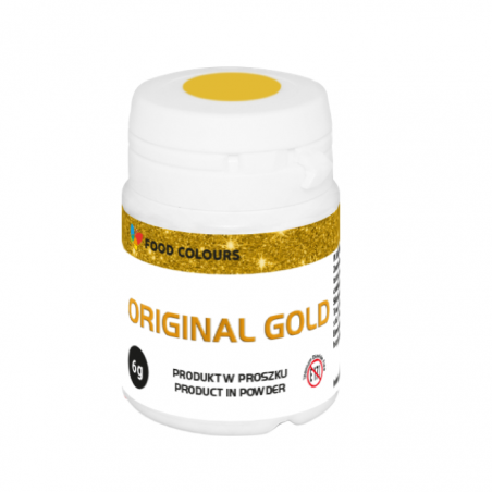 Barwnik spożywczy złoty Original Gold, proszek 6 g, Food Colours