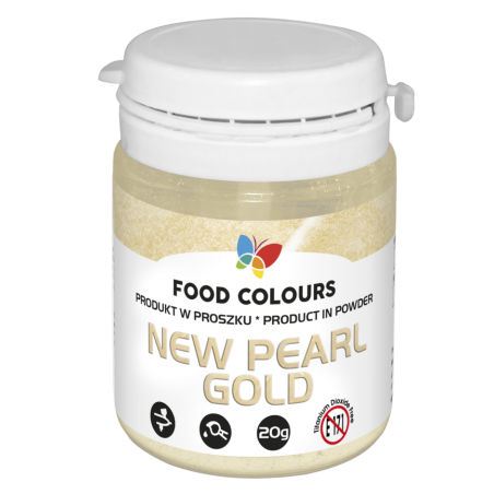 Barwnik spożywczy perłowe złoto New Pearl Gold w proszku 20 g, Food Colours