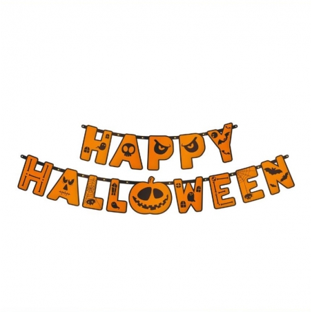 Girlanda baner Happy Halloween, dł. 1,85 m