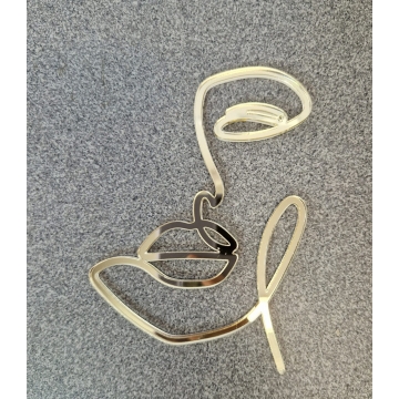 Topper Twarz kobiety, złote...