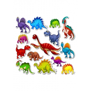 Dinozaury "naklejki",...