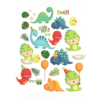 Dinusie, wydruk na opłatku