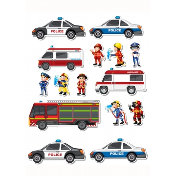 Pojazdy, wydruk na papierze...