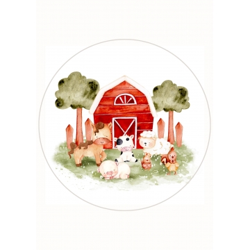 Farma akwarela, wydruk na...