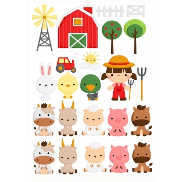 Farma gospodarstwo, wydruk...