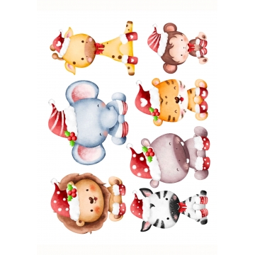 Christmas baby animals,...