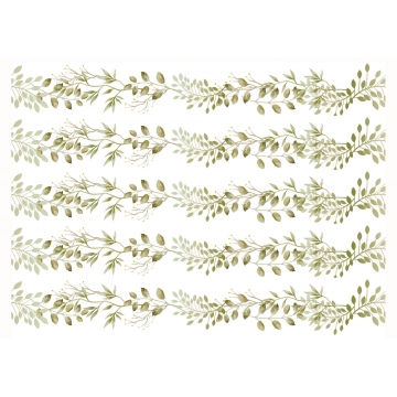 Liście na bok tortu, wydruk...