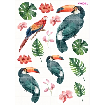 Tukany, wydruk na papierze...