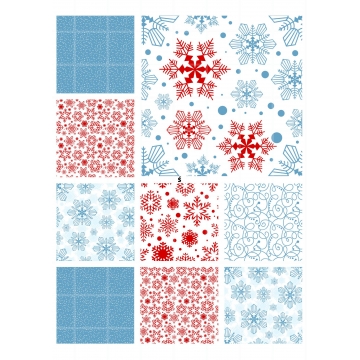 Zimowe tło, wydruk na opłatku