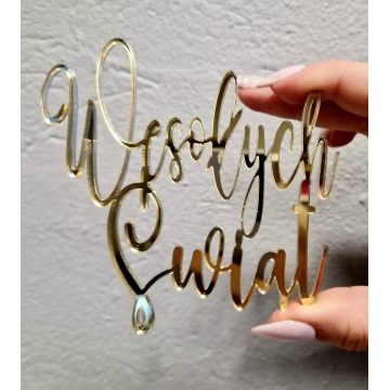 Dekor na tort Wesołych...