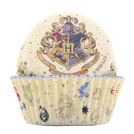 Papilotki do muffinek  Harry Potter Hogwarts 30 szt