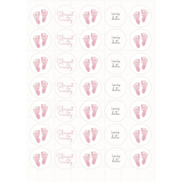 Chrzest Święty różowe...