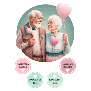 Dla Babci i Dziadka, wydruk...