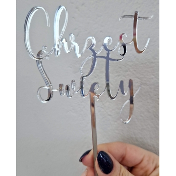 Topper na tort Chrzest...