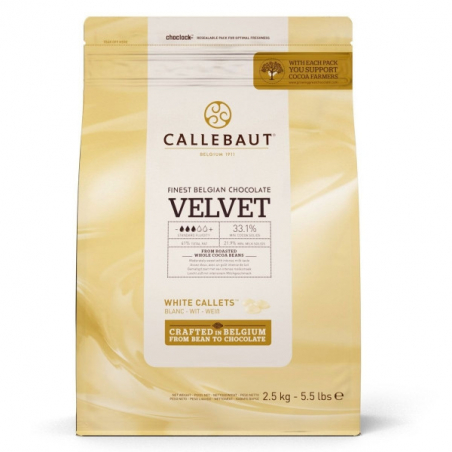 Czekolada biała Callebaut Velvet w pastylkach 500 g
