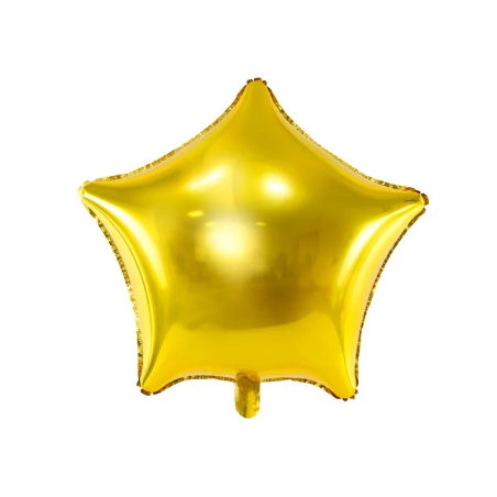 Balon foliowy gwiazdka metalizowany złoty, 48 cm