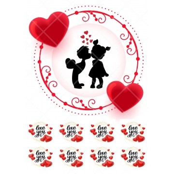 Love You, wydruk na...