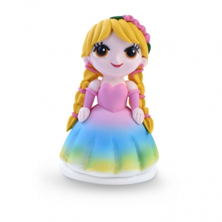 Figurka cukrowa na tort Dziewczynka w tęczowej sukience, Modecor