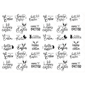 Happy Easter, wydruk na...